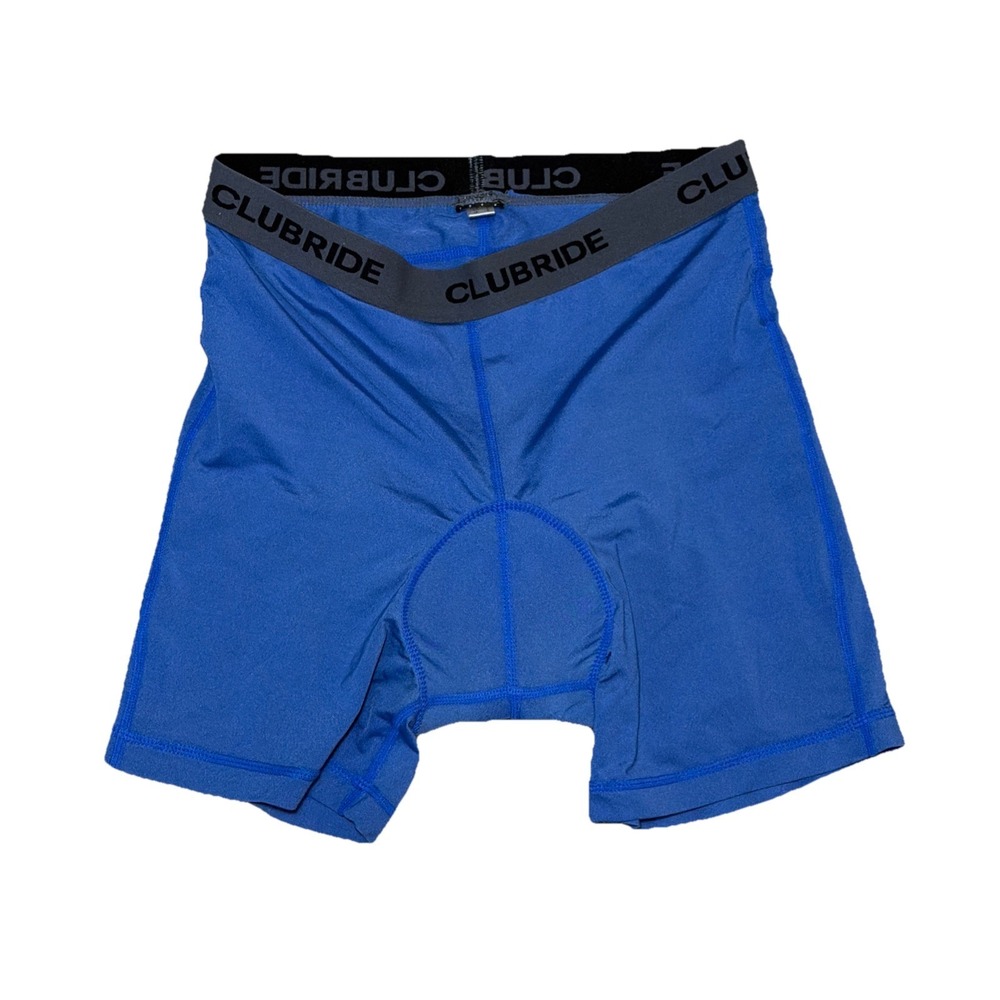 Club Ride Cycling Shorts Mens‎ XS Padded Seat Grip Blue Biker Biking